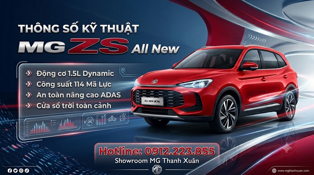 Thông số kỹ thuật mg zs all new