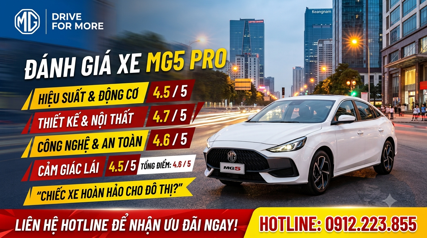đánh giá xe mg5