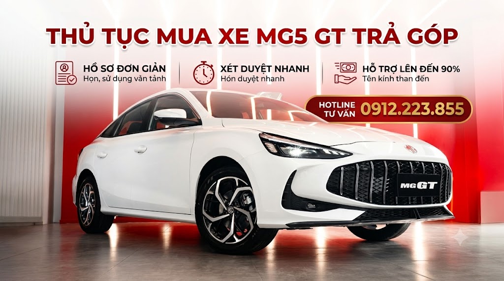 xe mg5 gt trả góp