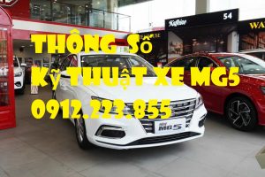 thông số kỹ thuật xe mg5