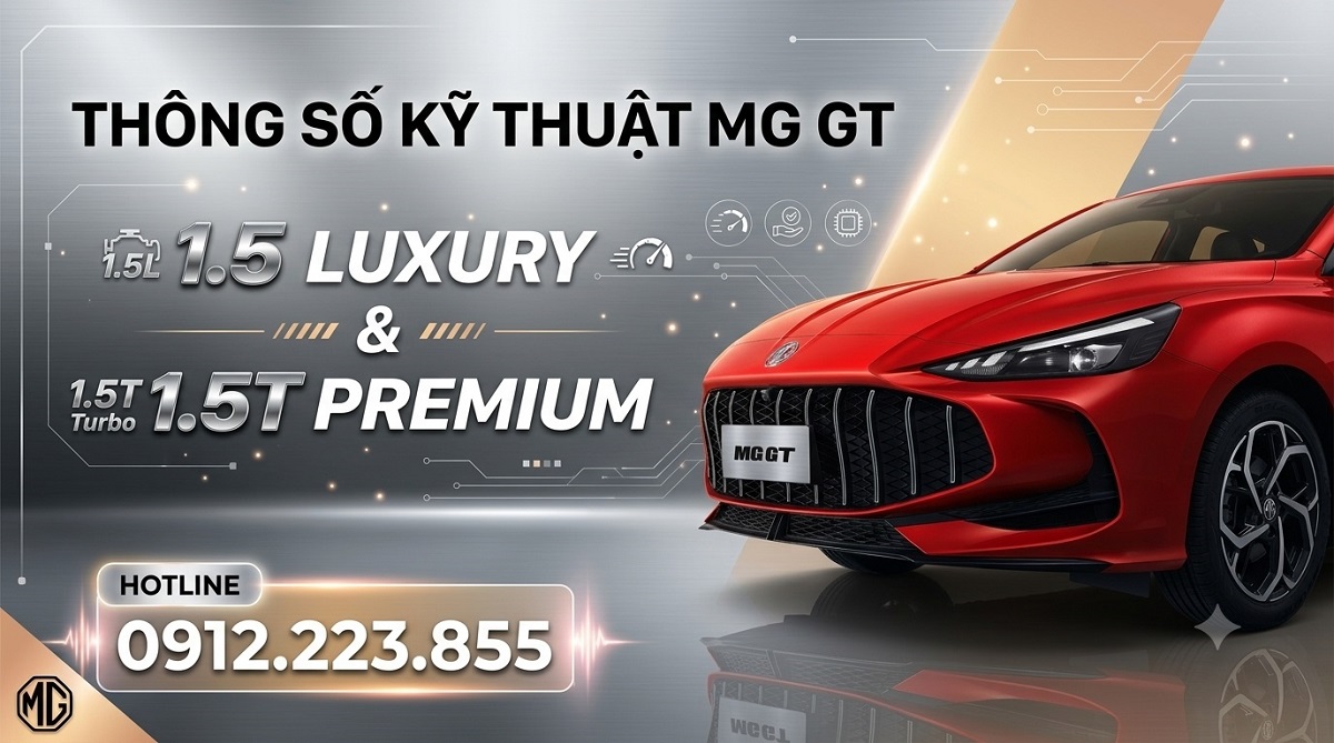 thông số kỹ thuật mg gt